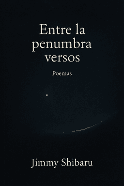 Portada de "Entre la penumbra, versos"